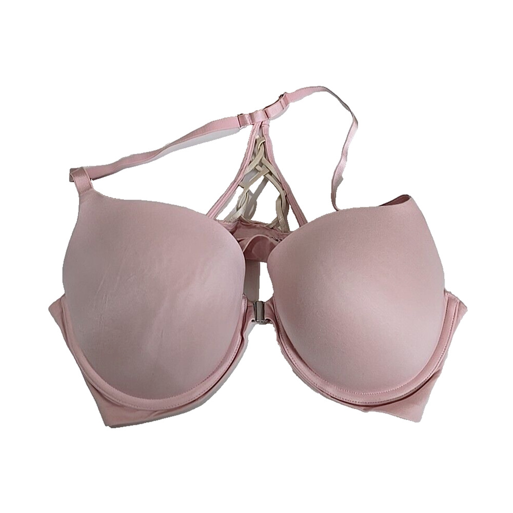 Aerie Sunnie Pink Front Closure Full Coverage Underwire Push Up Bra Size 38C‎